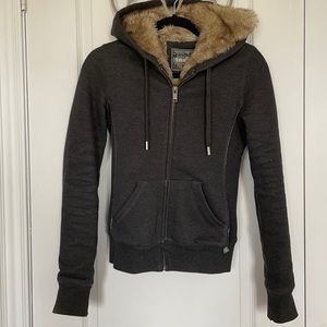Aritzia TNA Pacific Fur Lined Hoodie